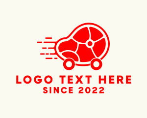 On The Go - Red Meat Delivery logo design