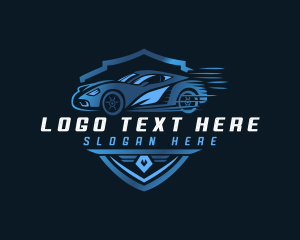 Detailing - Race Car Speed logo design