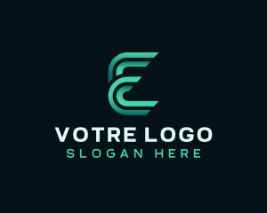 Electronic Cyber Gaming Letter E Logo