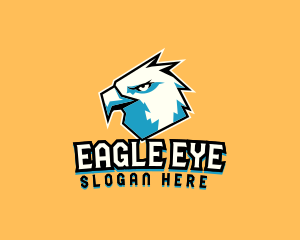 Geometric Eagle Head logo design