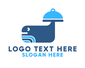 Cloche - Blue Whale Catering logo design