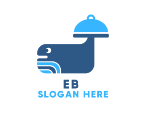 Eat - Blue Whale Catering logo design