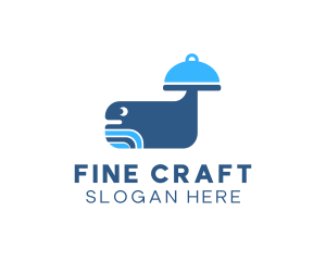 Blue Whale Cloche logo design