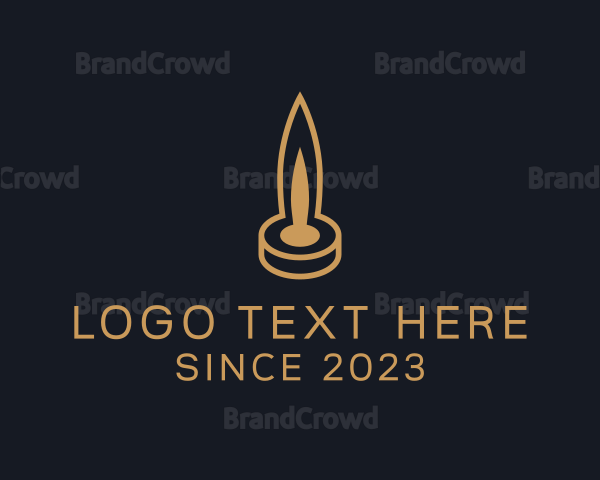 Scented Candle Flame Logo