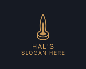 Scented Candle Flame Logo