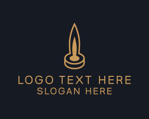 Scented Candle Flame Logo