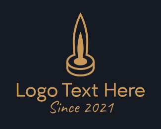 Yellow Scented Candle  Logo