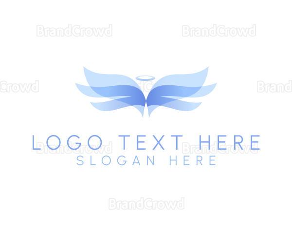 Archangel Wings Halo Logo