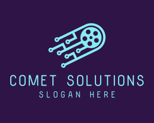 Comet - Digital Comet Film logo design