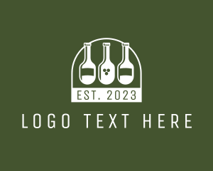 Sommelier - Bar Wine Bottles logo design