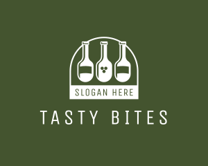 Bar Wine Bottles Logo