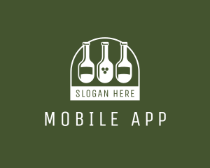 Bar Wine Bottles Logo