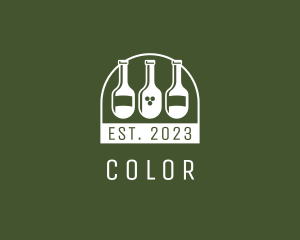 Wine Bottle - Bar Wine Bottles logo design
