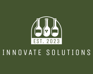 Wine Tasting - Bar Wine Bottles logo design