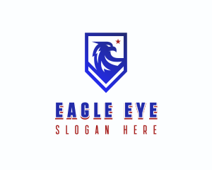 Patriotic American Eagle logo design