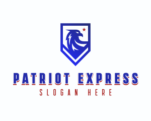 Patriotic American Eagle logo design