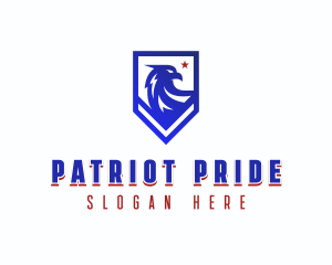 Patriotic American Eagle logo design