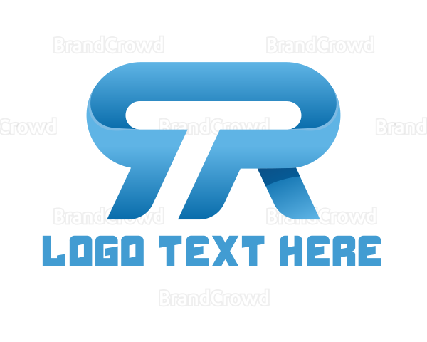 Blue T & R Logo