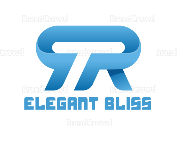 Blue T & R Logo