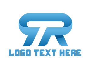 Modern - Blue T & R logo design