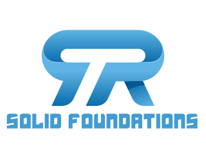 Futuristic - Blue T & R logo design