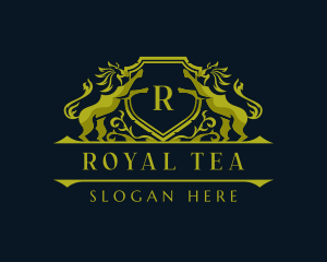 Luxury Lion Royal Ornament logo design