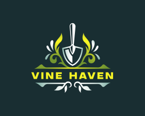 Shovel Lawn Planting logo design