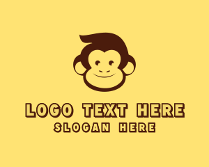 Mood - Happy Monkey Face logo design
