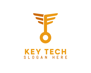 Golden Wing Key logo design