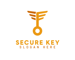 Golden Wing Key logo design
