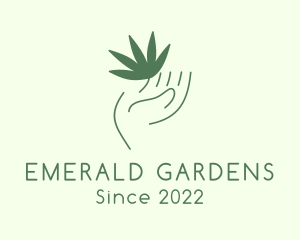 Hand Leaf Garden logo design