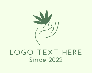 Leaf - Hand Leaf Garden logo design