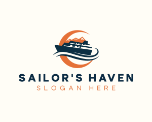 Marine Boat Cruise logo design