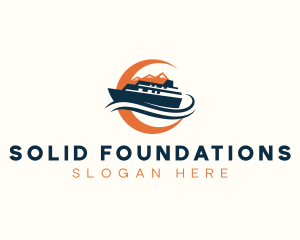 Navy - Marine Boat Cruise logo design