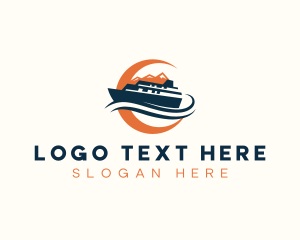 Navy - Marine Boat Cruise logo design