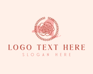 English Rose - Rose Flower New York logo design