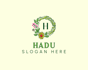 Classy - Floral Wreath Decor logo design