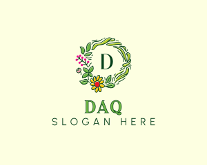 Gardening - Floral Wreath Decor logo design