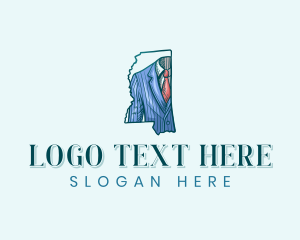 Suit - Mississippi Suit Clothing logo design