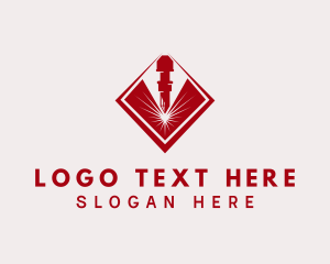 Industrial - Metalwork Laser Spark logo design