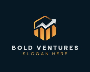 Graph Growth Investor logo design