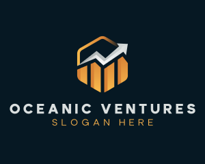 Graph Growth Investor logo design