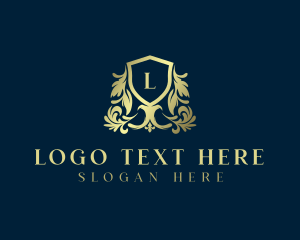 Expensive - Royal Luxury Ornament Shield logo design