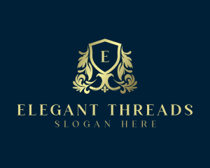 Royal Luxury Ornament Shield logo design