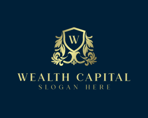 Royal Luxury Ornament Shield logo design