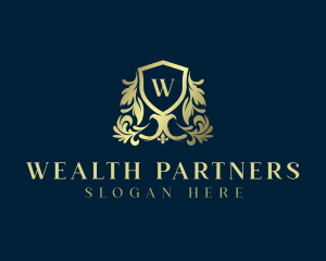 Royal Luxury Ornament Shield logo design