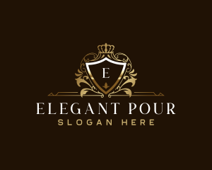 Elegant Crest Crown logo design