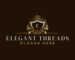 Elegant Crest Crown logo design