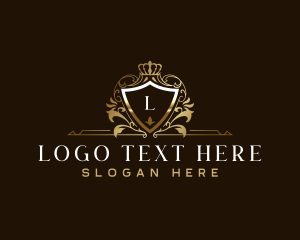 Hotel - Elegant Crest Crown logo design