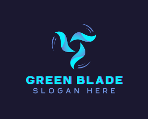 Fan Blade Turbine logo design